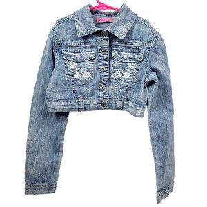 Apollo Girl Blue‎ Jean Short Jacket Size XL